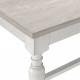 Rectangle Cream &  Natural Top Classic Farmhouse Dining Table