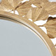Gold Metal Leaves Frame Wall Mirror