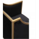 Black Velvet Gold Frame Elegant Multipurpose Chair