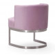 Blush Violet Velvet Salon Accent Chair 