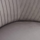Grey Pleated Velvet Settee Chaise