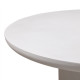 Ivory Round Concrete Cylinder Indoor Outdoor Dining Table