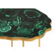 Green Agate & Gold Base Accent Side Table