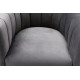 Grey Velvet Contemporary Modern Gold Frame Chair