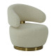 Faux Sheep Skin Shearling Stylish Petite Accent Chair