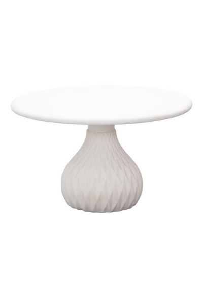 Ivory Round Concrete Indoor Outdoor Coffee Table