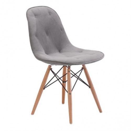 Grey Modern Mod Dining Chair