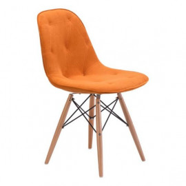 Orange Modern Mod Dining Chair