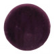 Purple Furry Fluffy Round Footstool Ottoman