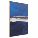 Blue Ocean & Sky Gold Framed Canvas Wall Art